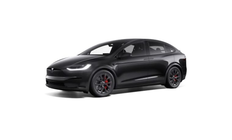 Black Tesla Model X 2025 for Rent With Chauffeur Service in dubai