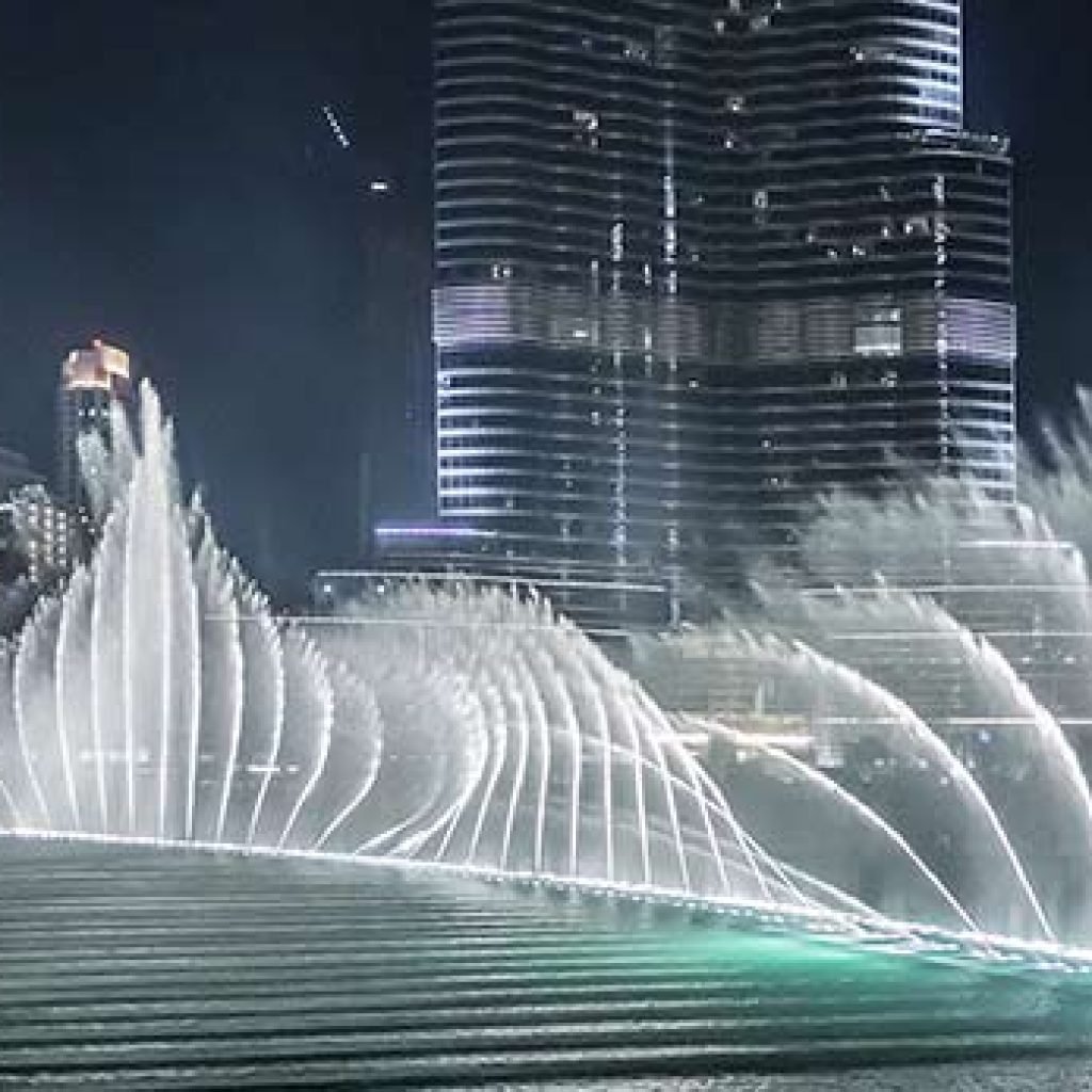 the Dubai Fountain Show